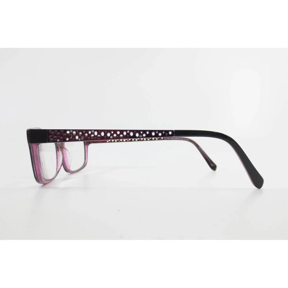 Saks Fifth Avenue SA 5004 BK/PK Black Pink Glitter Eyeglass Frames 52-15-135